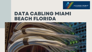 Data Cabling Miami Beach Florida | Access Point Technologies