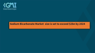 Sodium Bicarbonate Market Trends