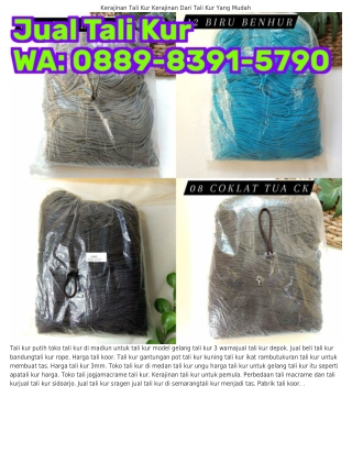 088ᑫ.8ᣮᑫI.57ᑫ0 (WA) Harga Tali Kur Per Gulung Tali Kur Oren