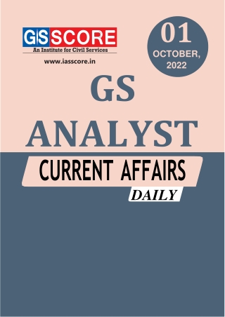 DAILY CURRENT AFFAIRS - 01 OCTOBER