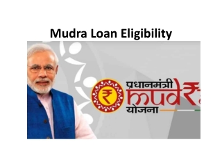Mudra Loan Eligibility