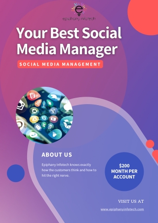 Best Social Media Marketing Manager - Epiphany Infotech