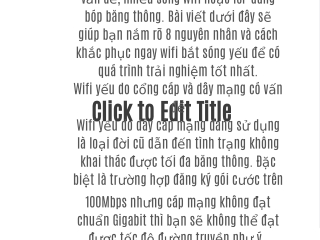 Tìm hiểu 8 nguyên nhân chính làm cho wifi kết nối yếu