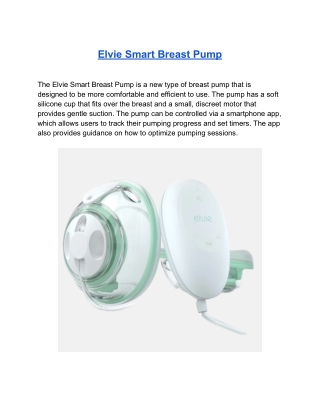 Elvie Smart Breast Pump