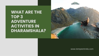 What Are The Top 3 Adventure Activities In Dharamshala