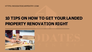 10 tips on how to get your Landed Property Renovation Right
