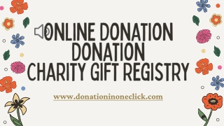 Donation Fundraiser || Online Donation || Donation Charity Gift Registry || Dona