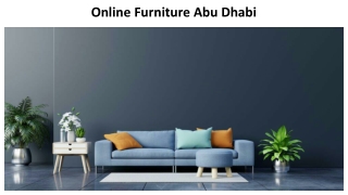 Online Furniture Abu Dhabi