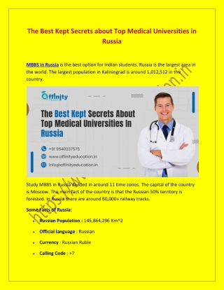 The Best Kept Secrets about Top Medical Universities In Russia