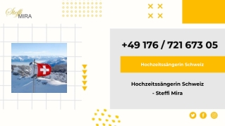 Hochzeitssängerin Schweiz - Steffi Mira