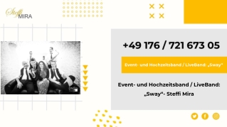 Event--und Hochzeitsband LiveBand: Sway - Steffi Mira