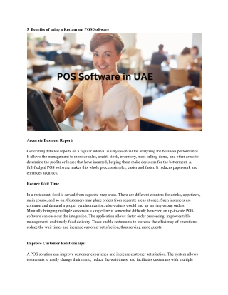 POS Software in UAE