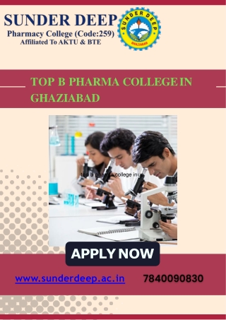 Be future ready with this Best College For B Pharma