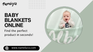 Custom Baby Blankets Online in Australia by namelyco