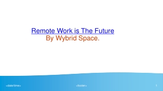 Remote work is the future by Wybrid Technology Pvt.Ltd.