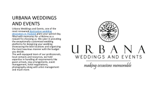 Wedding Planner in Thailand