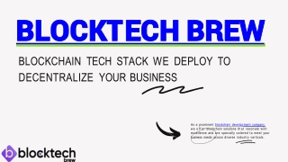 ICO Development Company in USA | Blocktech Brew