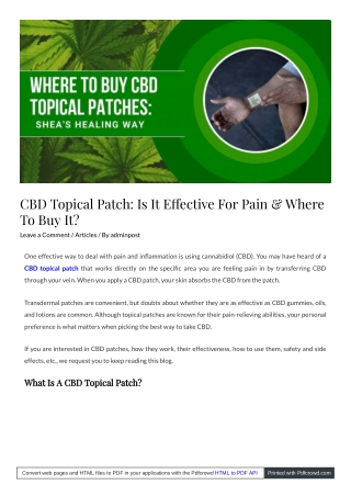 cbd_topical_patch_effective_for_pain