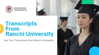 Transcripts From Ranchi University