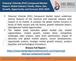 Polyvinyl Chloride (PVC) Compound Market
