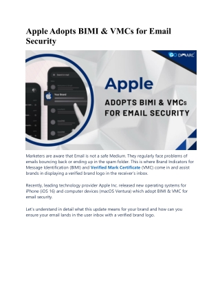 BIMI & VMCs for Email Security