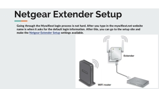 Netgear Extender Setup