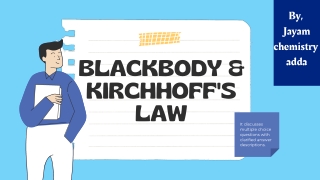 MCQs of blackbody & Kirchhoff's law