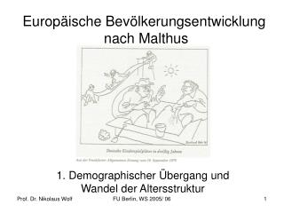 Europäische Bevölkerungsentwicklung nach Malthus