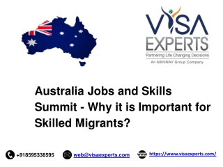 Australia Jobs and Skills Summit - Why it is Important for Skilled Migrants