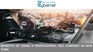 Benefits of Using a Professional SEO Company in New York