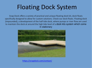 Floating Dock System