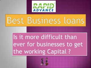 Best Business loans