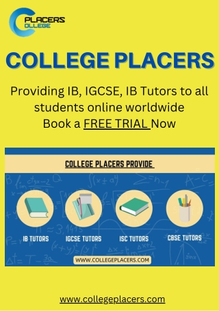 We Provide IB, IGCSE and ISC Tuition Online