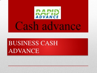 Cash advance