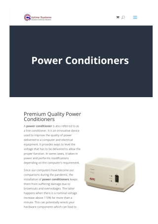 Power Conditioners