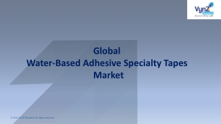 Global Water-Based Adhesive Specialty Tapes Market Research Report