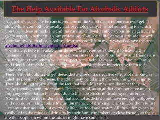 Alcohol Rehabilitation Center in Mumbai