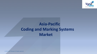 Asia-Pacific Coding and Marking Systems Market Growth Rate