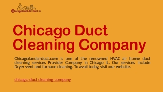 Chicago Duct Cleaning Company | Chicagolandairduct.com