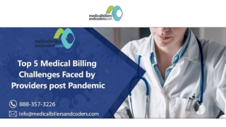 Top 5 Medical Billing Challenges Faced by Providers post Pandemic