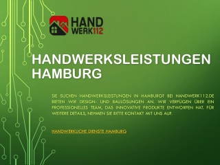 Handwerksleistungen Hamburg | Handwerk112.de