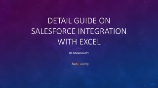 Detail Guide on Salesforce Integration with Excel