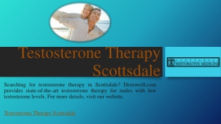 Testosterone Therapy Scottsdale | Drstowell.com