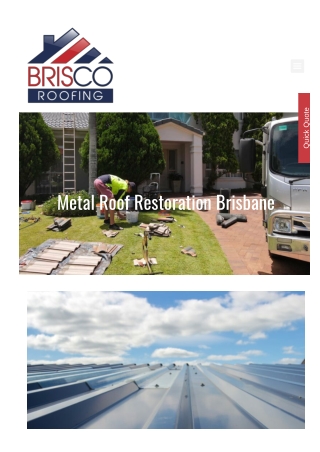 Metal Roof Restoration Brisbane