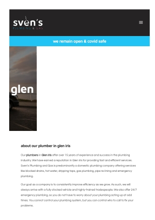 Plumber Glen Iris