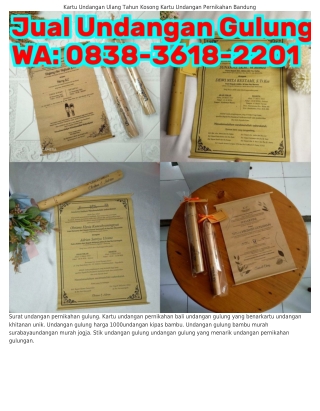 08З8.ЗᏮI8.ᒿᒿ0I (WA) Kartu Undangan Bandung Kartu Undangan Ulang Tahun Kosong