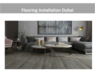 Flooring Installation Dubai