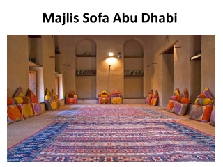Majlis Sofa Abu Dhabi