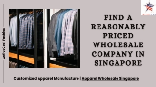 Apparel Wholesale Singapore