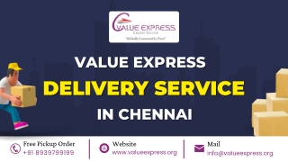 Value Express  International Budget Parcel Service in Chennai